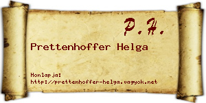 Prettenhoffer Helga névjegykártya